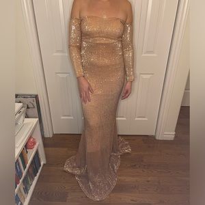 Brand new!! Champagne Sequin Dress